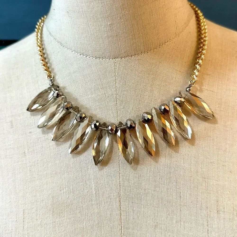 Simply Vera gold tone rhinestone necklace